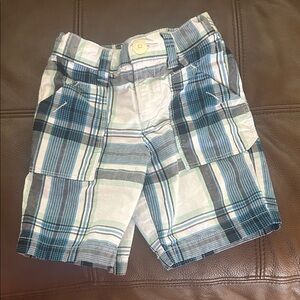 Old Navy Plaid Kids Shorts - Blue and Green